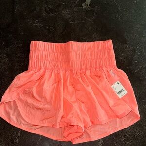 papaya color free people “the way home” shorts